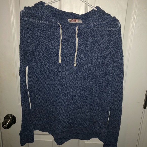 thin knit hoodie